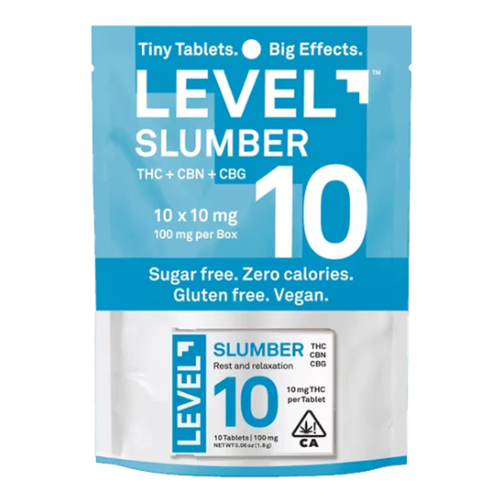 LEVEL - Level | Slumber | Tablets | 10:4:2 | THC:CBN:CBG | 1 mg 10pk | 100mg Main Image