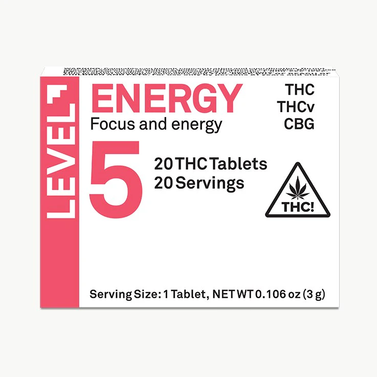 Florist Farms - Level 5 | Energy | TCH THCv CBG | 20-tablets Main Image