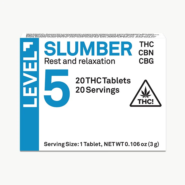 Florist Farms - Level 5 | Slumber | Rest and Relaxation | THC CBN CBG | 20-Tablets Main Image