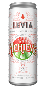 Levia - Achieve Raspberry Lime Sativa Seltzer - 5mg - Levia