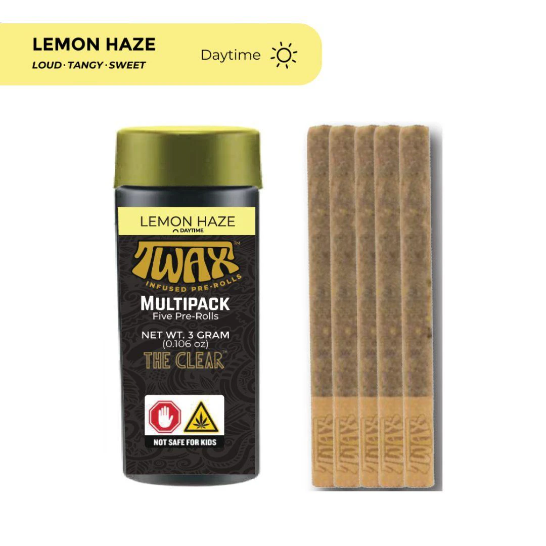 Twax - Lemon Haze Infused Preroll 5pk 3g Main Image