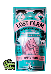 Kiva - KIVA LOST FARM - Watermelon Gelato - Live Resin - Chews - 100mg