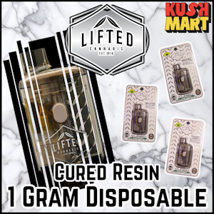 Lifted Cannabis - Lifted | Wedding Cake | Cured Resin | Disposable | DOH | 1g