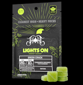 Heavy Hitters- Lights On Energy Gummy - Green Crack 100mg THC