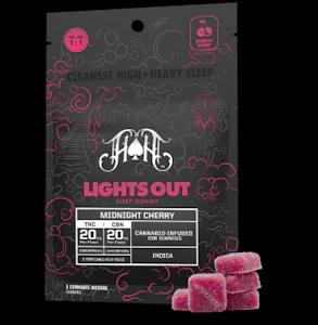 Heavy Hitters - Heavy Hitters- Lights Out Gummy - Midnight Cherry 100mg