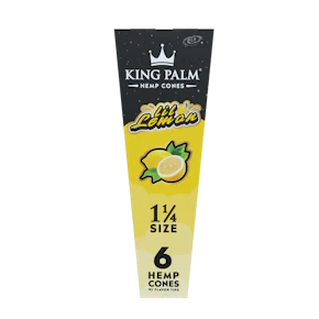 King Palm | Hemp Cones | Lil Lemon | 1.25 | 6 pack