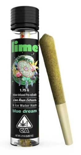 Lime - Lime - Blue Dream - Infused Preroll - 1.75g Main Image