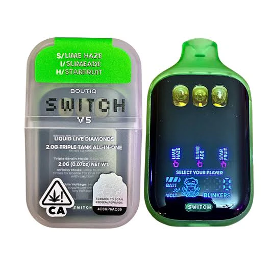 Boutiq - BOUTIQ - 1g Triple Tank AIO Liquid Live Diamonds - Lime Haze x Slimeade x Starfruit Main Image