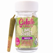 Lime Sorbet Lolli's 3g 5 Pack Infused Pre-Rolls - Gelato