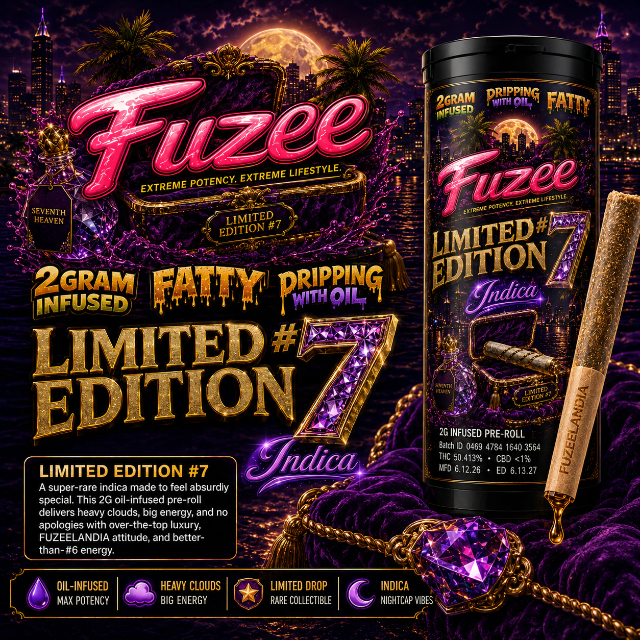All Ways Aeroponics - All Ways Aeroponics - Fuzees Limited Edition #7 (I) 2g Infused Preroll Main Image