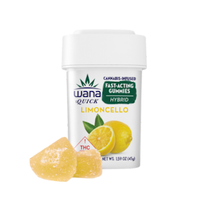 WANA - Wana - Fast Acting Gummies - Limoncello - Hybrid - 100mg (10 x 10mg)