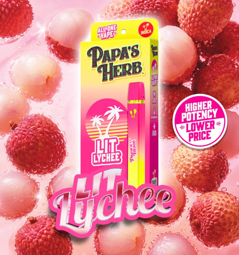 Papa's Herb - Papa's Herb - Lit Lychee - 1g All In One Vape Main Image
