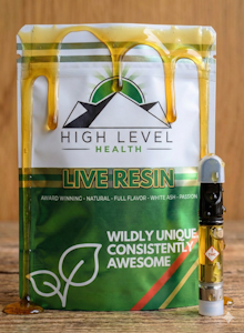 High Level Health - HLH - Live Resin Cartridge - Grape Breath - 1.0g