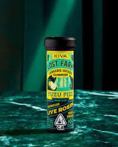 Kiva - Lost Farm Live Rosin Gummies 100mg Yuzu Fizz