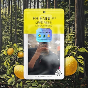 FRIENDLY BRAND - Lemon Chem 1g Live Resin Cart - Friendly Brand