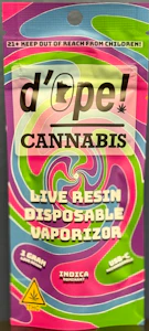 D'ope! Cannabis - DC Live Resin Disposable | White Truffle X Gary Payton X Humboldt Uppercut | 1g