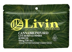 Honeydew 100mg Live Rosin 10 Pack Gummies - Livin Solventless