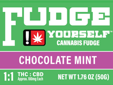 Chocolate Mint Fudge, 1:1 CBD:THC
