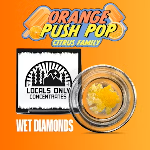 Locals Only - Locals Only By Clade9 | Orange Push Pop | 1g Wet Diamonds