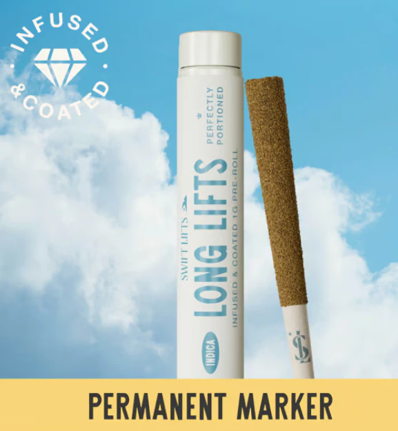 Long Lifts - Permanent Marker Infused & Kief Coated Pre-Roll - 1g Main Image