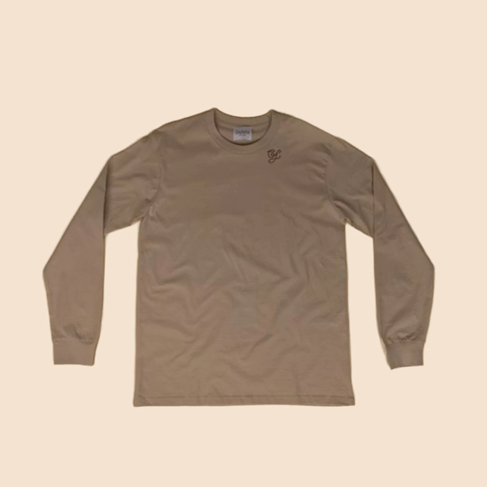 Charlie Fox - Long Sleeve Crewneck Shirt with Sand Logo Main Image