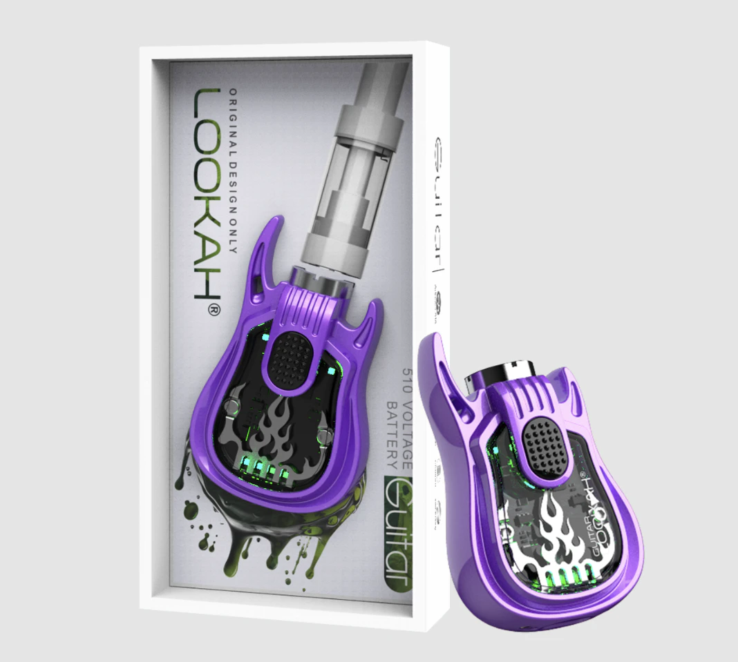 Luv Buds - Lookah Guitar 510 Thread Vape Battery - PURPLE Main Image