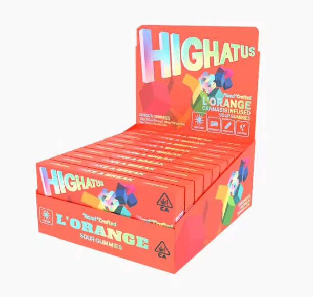 Highatus - Highatus - Sour Gummies 10pk - L'Orange Main Image