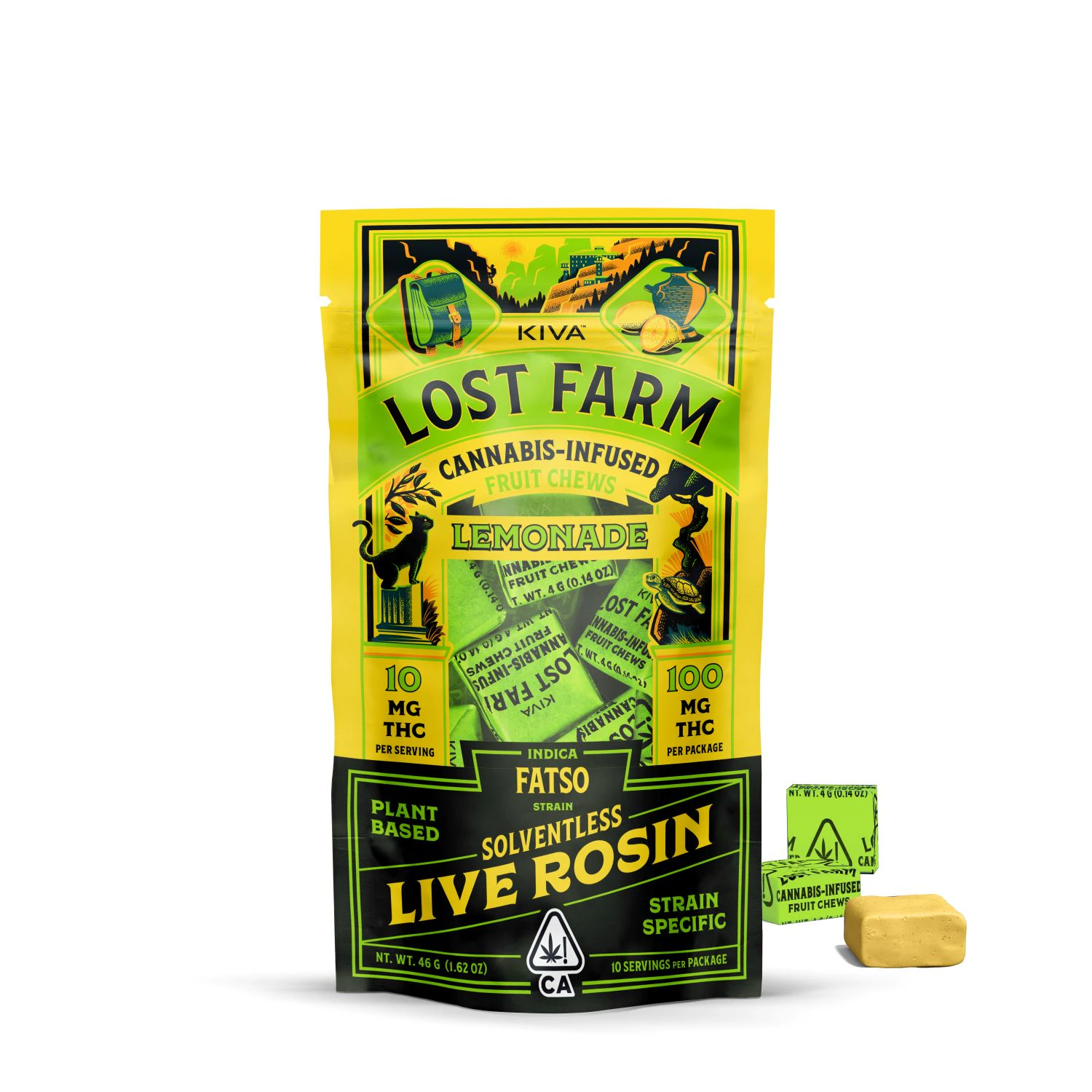 Lost Farm - Lost Farm - 100mg Rosin Chews - Lemonade - Fatso Main Image