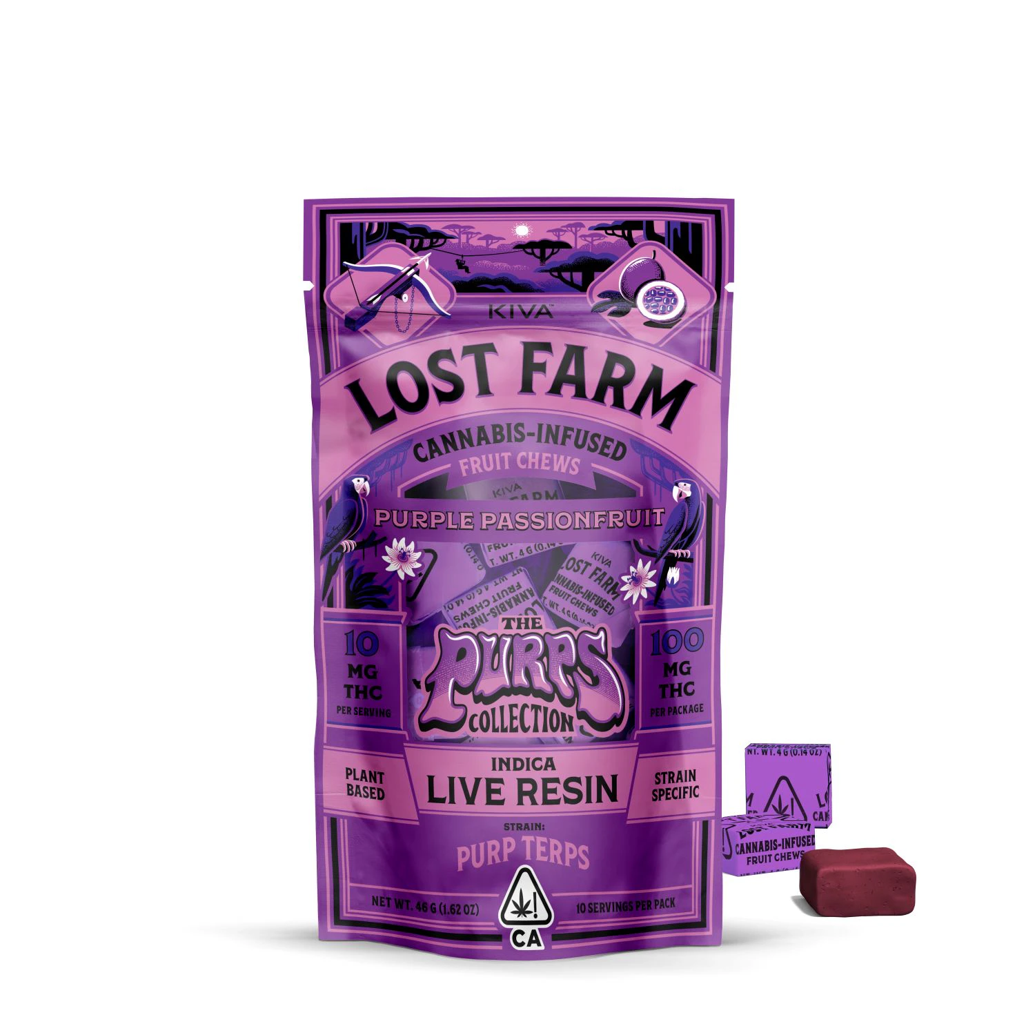 Lost Farms - Lost Farm - Chews - Purple Passionfruit/Purp Terp - 100MG Main Image