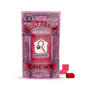LOST FARM - Strawberry 10pk Fruit Chews - 100mg