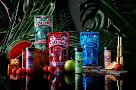 Lost Farms - Lost Farms - Papaya Peach Hindu Kush Live Resin Gummies - 100mg 10-Pack