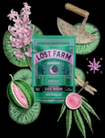 Lost Farms | Watermelon x Fatso -Indica- 100mg 10pk Live Rosin Gummies (Edibles) |      -W9 FRONT