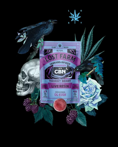 Lost Farm - Lost Farms | Thorny Berry x OG Kush -Indica- 10:10 THC:CBN |100mg 10pk Gummies (Edible) |      -Z10 FRONT