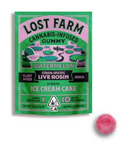 LOST FARM - LOST FARM | TRIAL WATERMELON ICE CREAM ROSIN | EDIBLE | 10MG