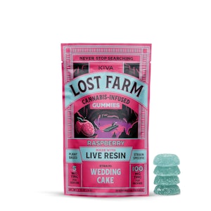 Kiva - Lost Farms Live Resin - Raspberry - 200mg