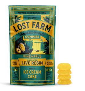 LOST FARM - Lost Farm | Live Resin Gummies (10ct) | Pineapple | 100 mg