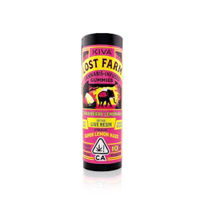 LOST FARM - Edible - Strawberry Lemonade - Super Lemon Haze - Live Resin - Gummies - 100MG