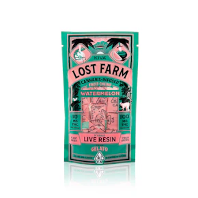 LOST FARM - Edible - Watermelon - Gelato - Live Resin - Fruit Chews - 100MG