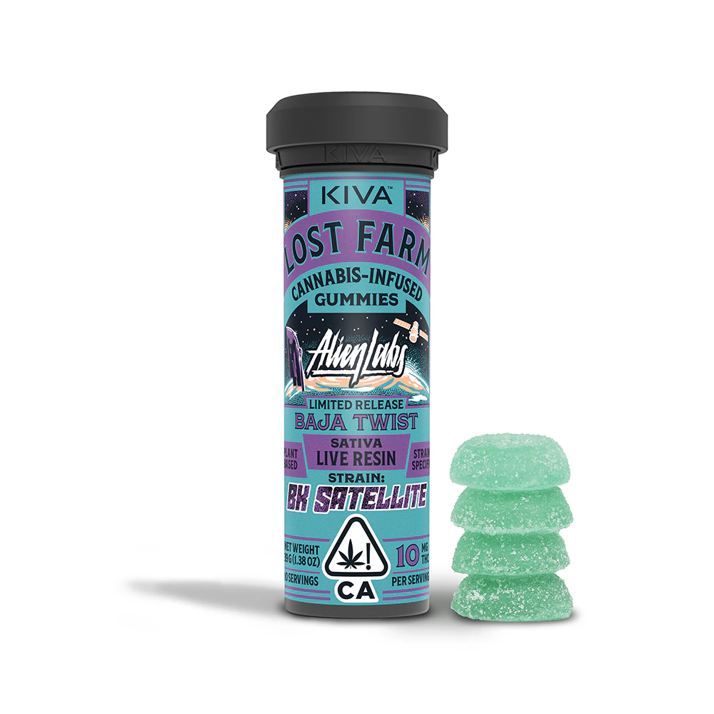 Kiva Lost Farm - Lost Farm/Alien Labs - 100 mg Gummies (Baja Twist-Sativa) Main Image