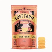 Lost Farm | Edibles | GSC Sherbet Juicy Peach | Live Resin | 10 pk 100mg