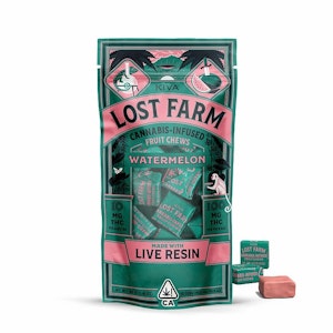 Kiva Lost Farm - Lost Farm - 100mg Chews (Watermelon Gelato-Hybrid)