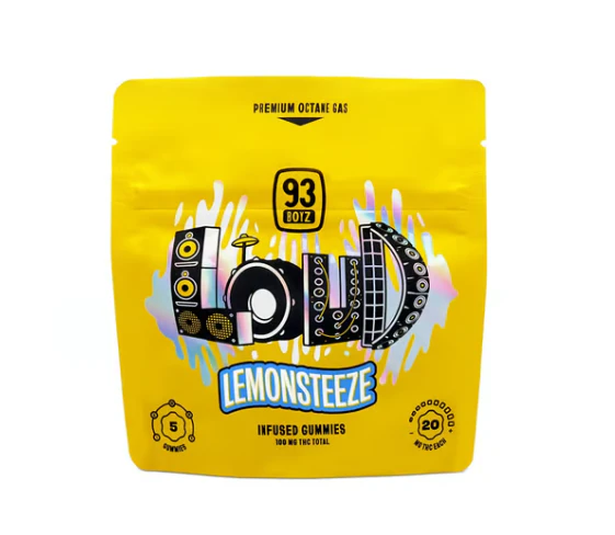 93 Boyz - LOUD Lemonsteeze 5pk Gummies - 100mg Main Image