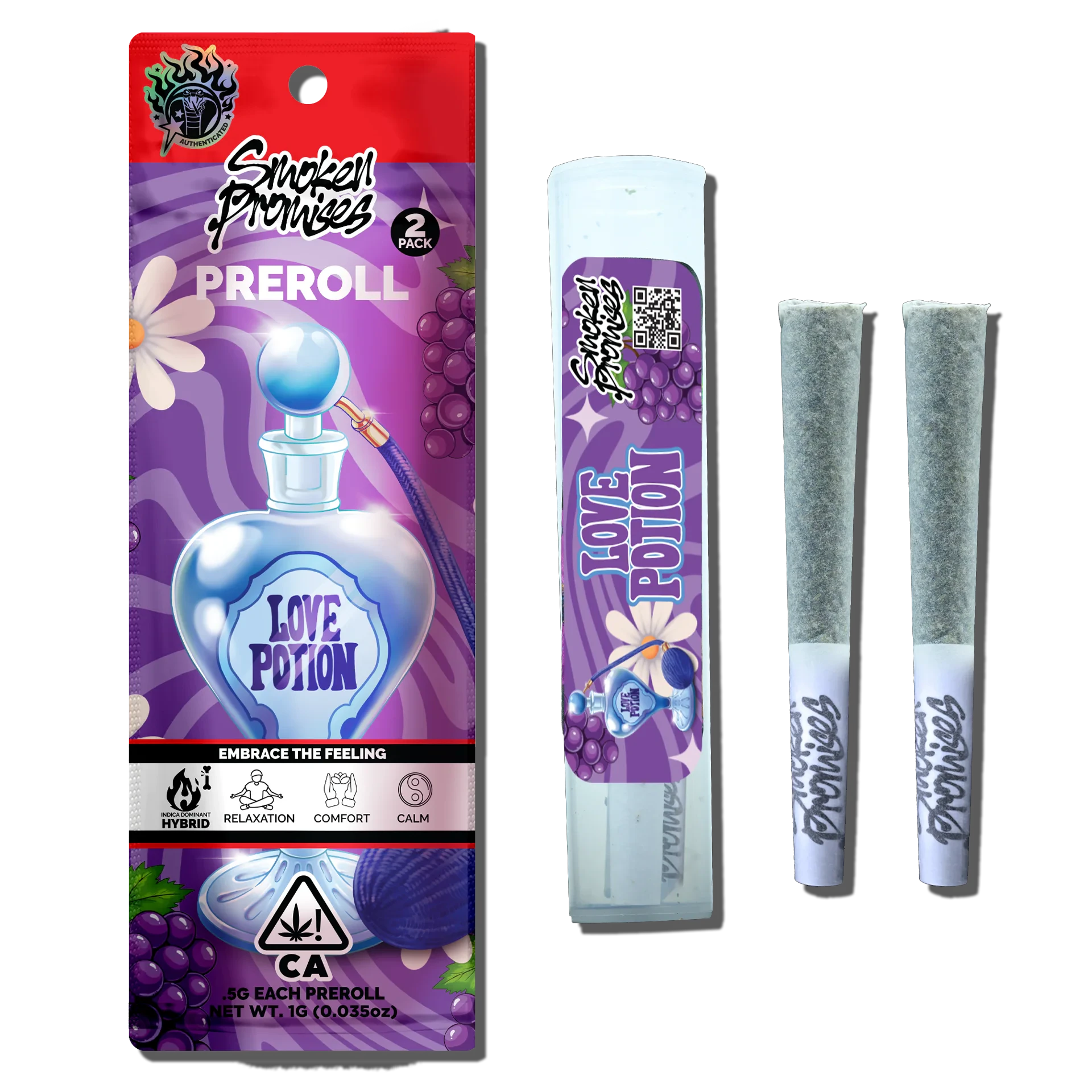Smoken Promises - Smoken Promises 2pk Prerolls 1g Love Potion Main Image
