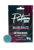 Platinum-Live Resin-Gummies- Blue Razz-200mg