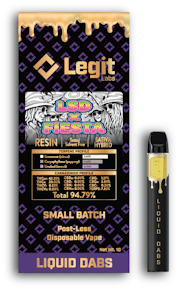 Legit Labs Live Resin - LSD x Fiesta - 1G Disposable