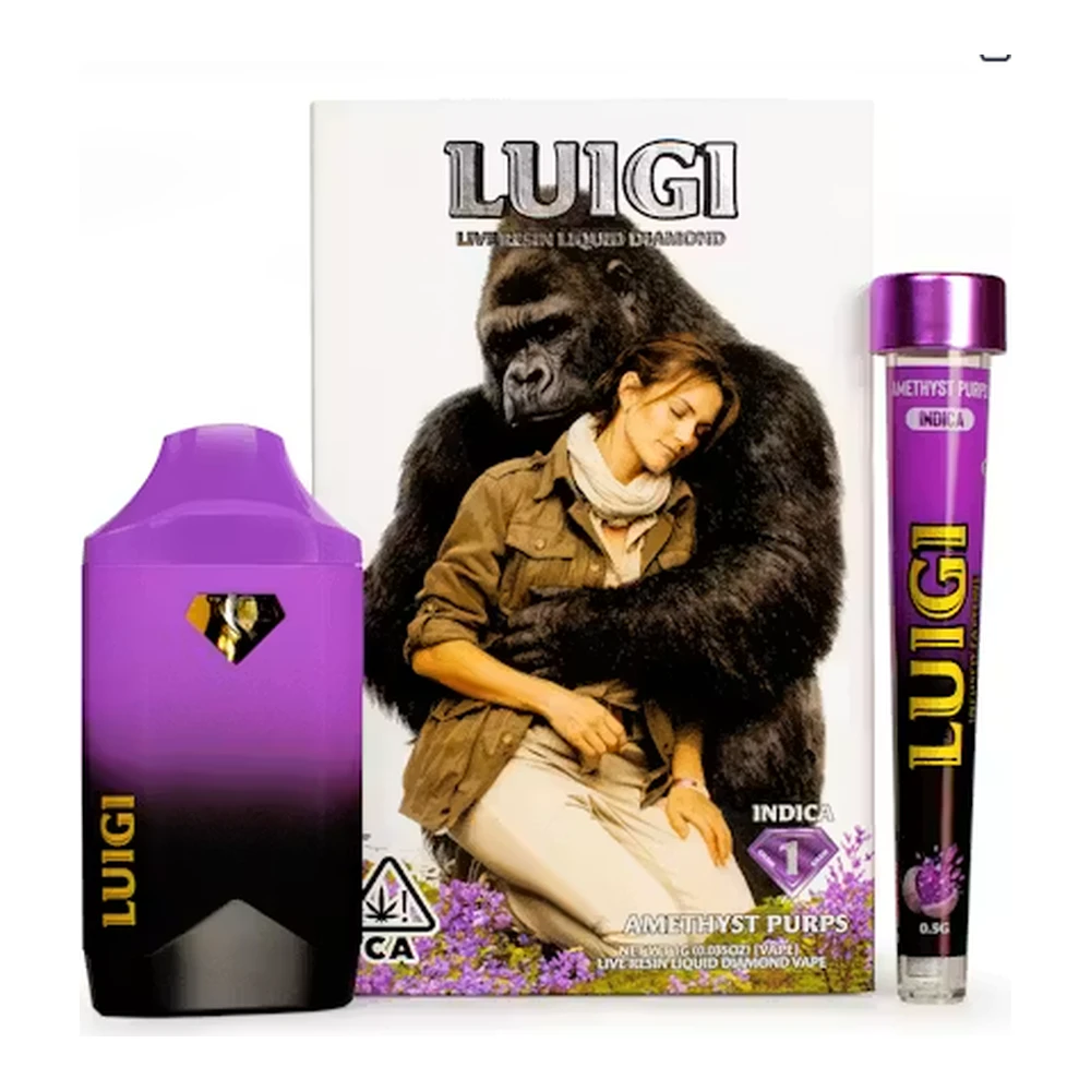 Luigi - Luigi | Amethyst Purp | All In One 1g Vape + Infused Preroll .5g Main Image