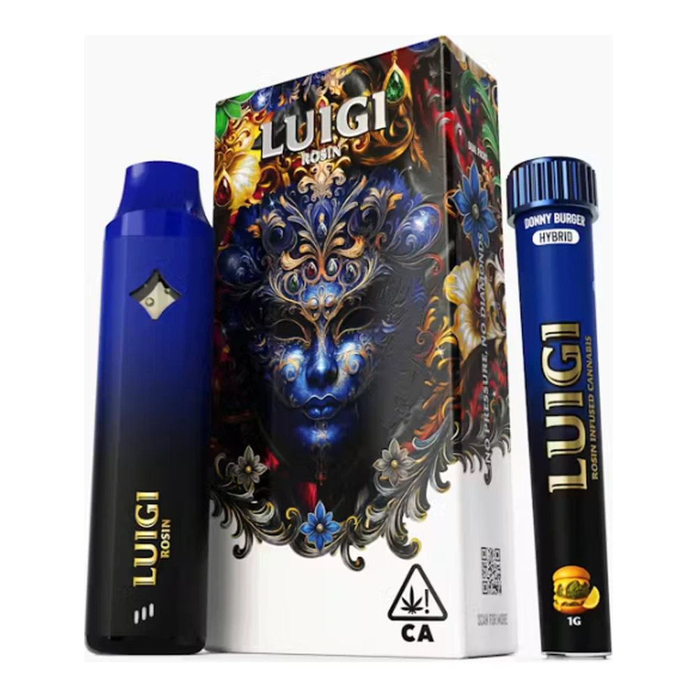 Luigi - Luigi | Donny Burger | Rosin All-In-One Vape 1g + Infused Bubble Hash Rosin Preroll Blunt 1g Main Image