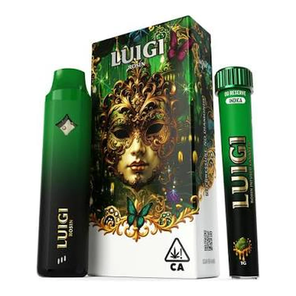 Luigi - Luigi | OG | Rosin All-In-One Vape 1g + Infused Bubble Hash Rosin Preroll Blunt 1g Main Image