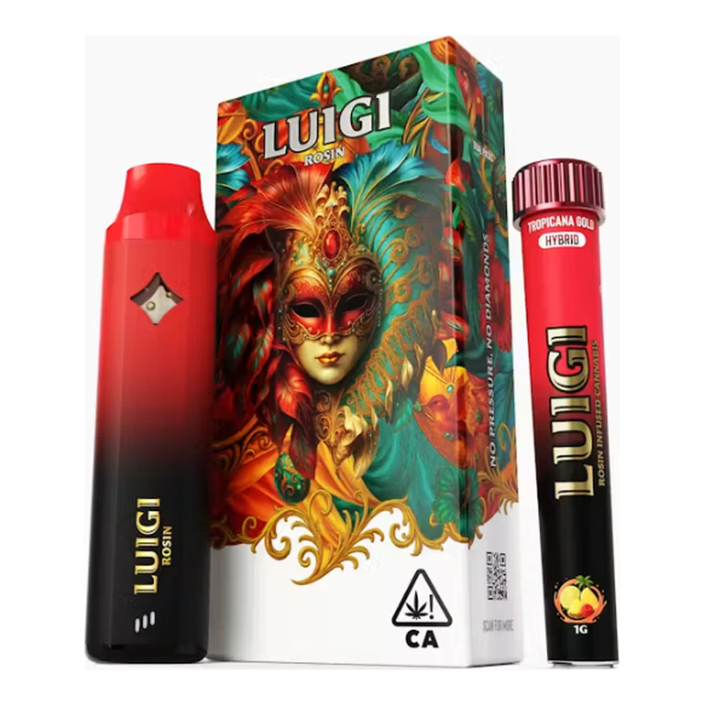 Luigi - Luigi | Tropicana Gold | Rosin All-In-One Vape 1g + Infused Bubble Hash Rosin Preroll Blunt 1g Main Image