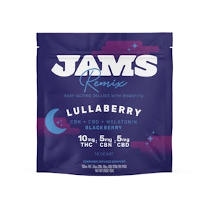 JAMS - Lullaberry 2:1:1 THC:CBD:CBN Remix Jellies 100mg 10-Pack